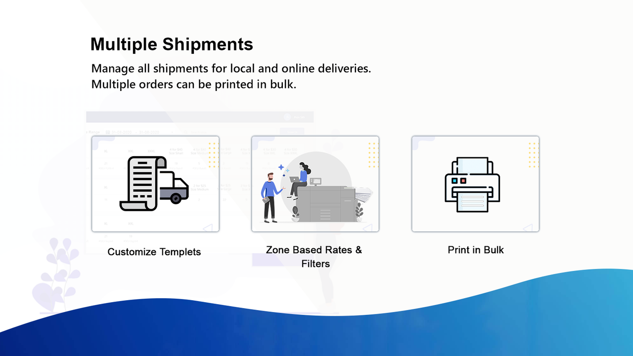 Imprimez plusieurs factures de commandes et expéditions