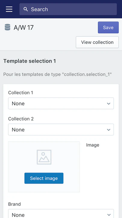 Modification des metafields