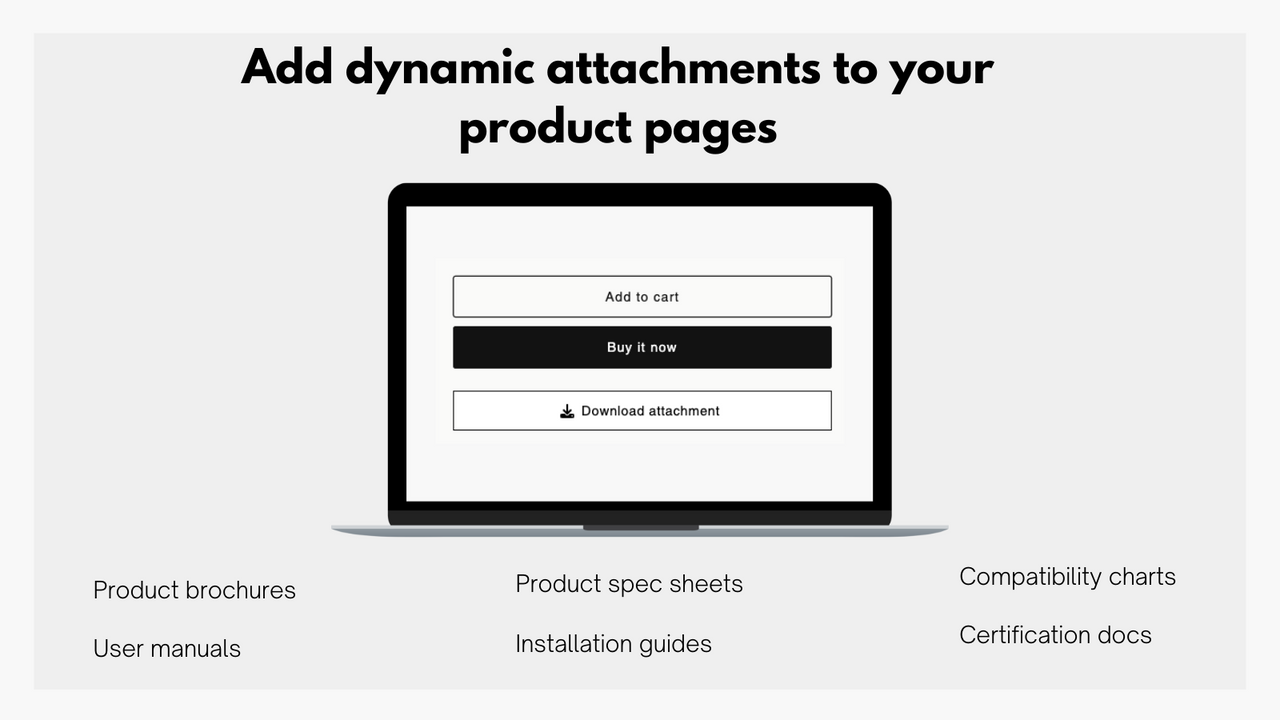 Create attachment button