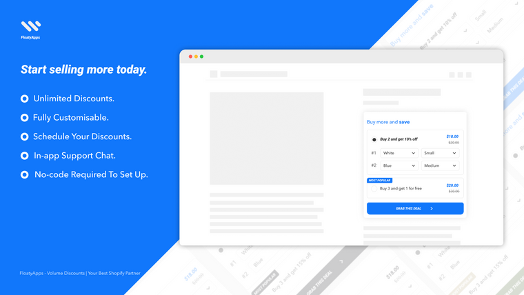 FloatyApps ‑ Volume Discounts Screenshot