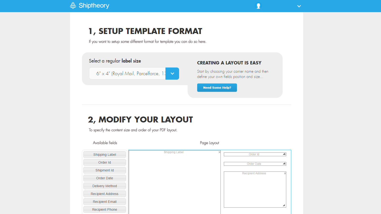 Drucken Sie benutzerdefinierte integrierte Royal Mail-Versandetiketten von Shopify