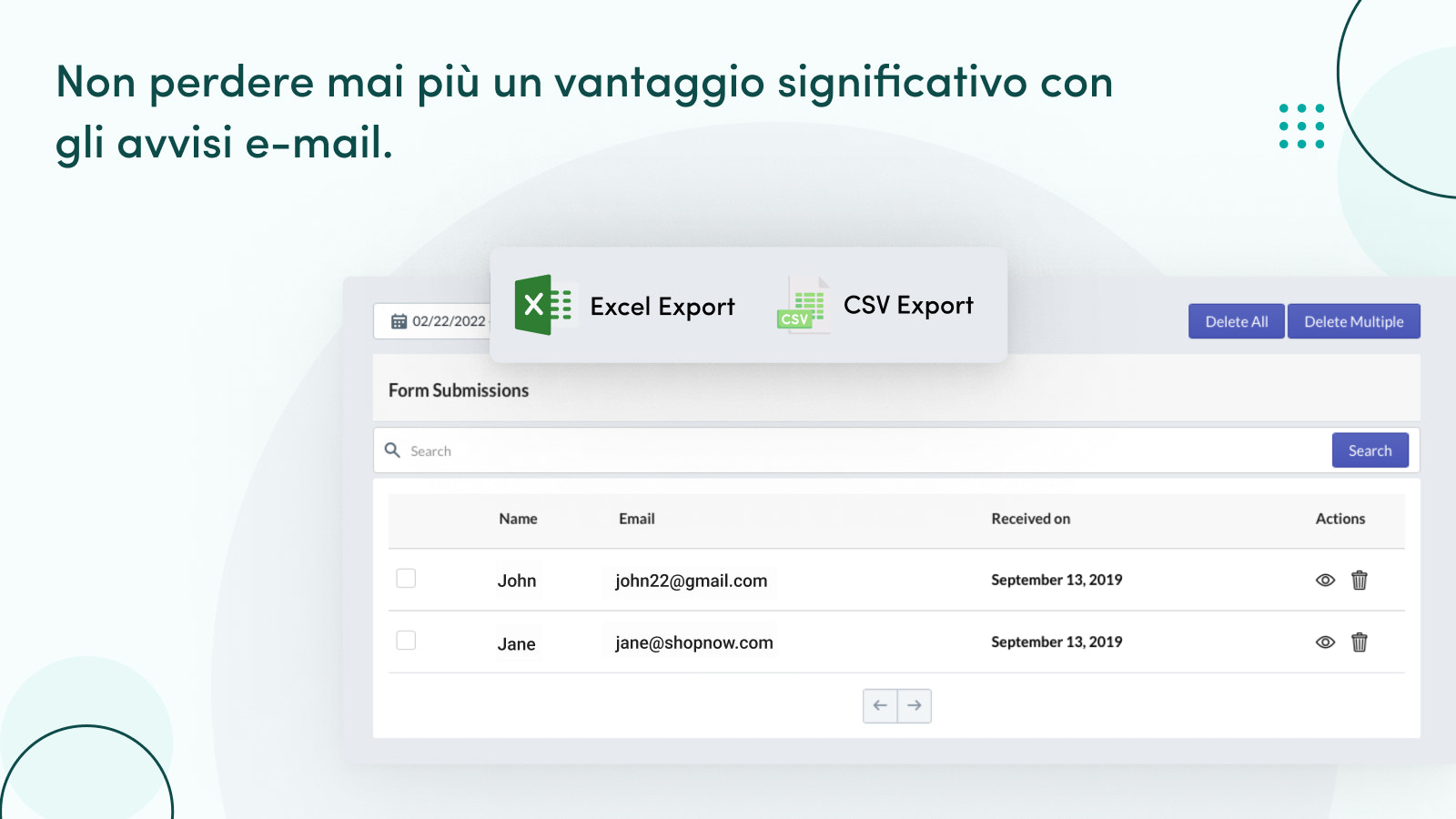 Non perdere mai cose importanti, con avvisi e-mail