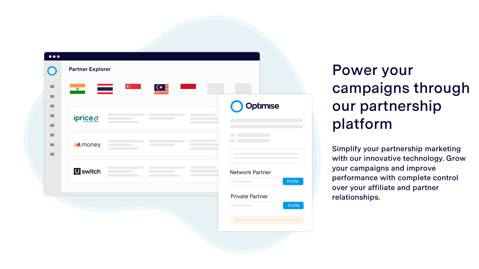 Power your campaigns through our partnership platform
