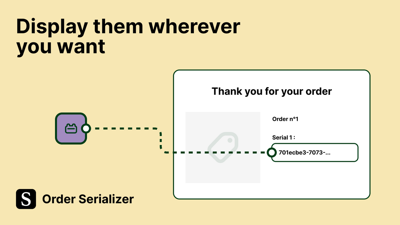 Display serial anywhere