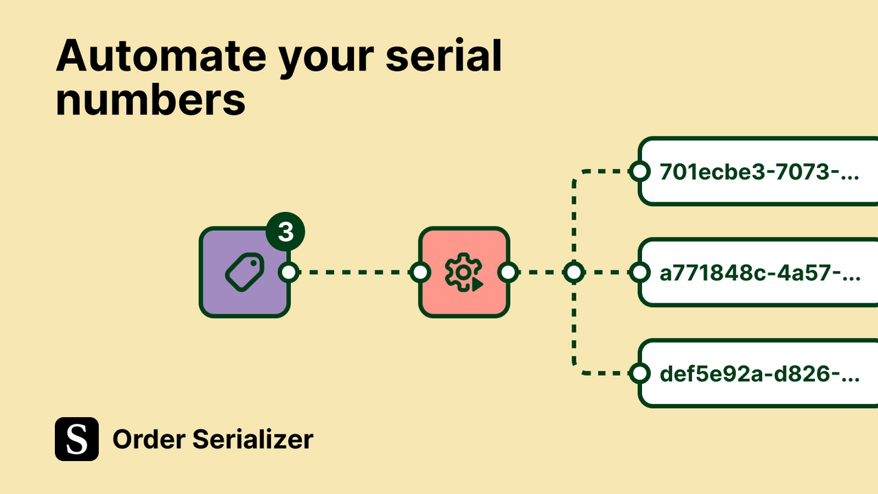 Automate serial numbers