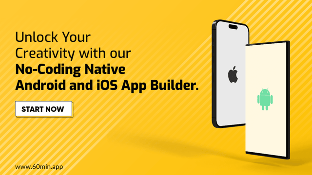 ingen-kodning native Android og iOS app builder