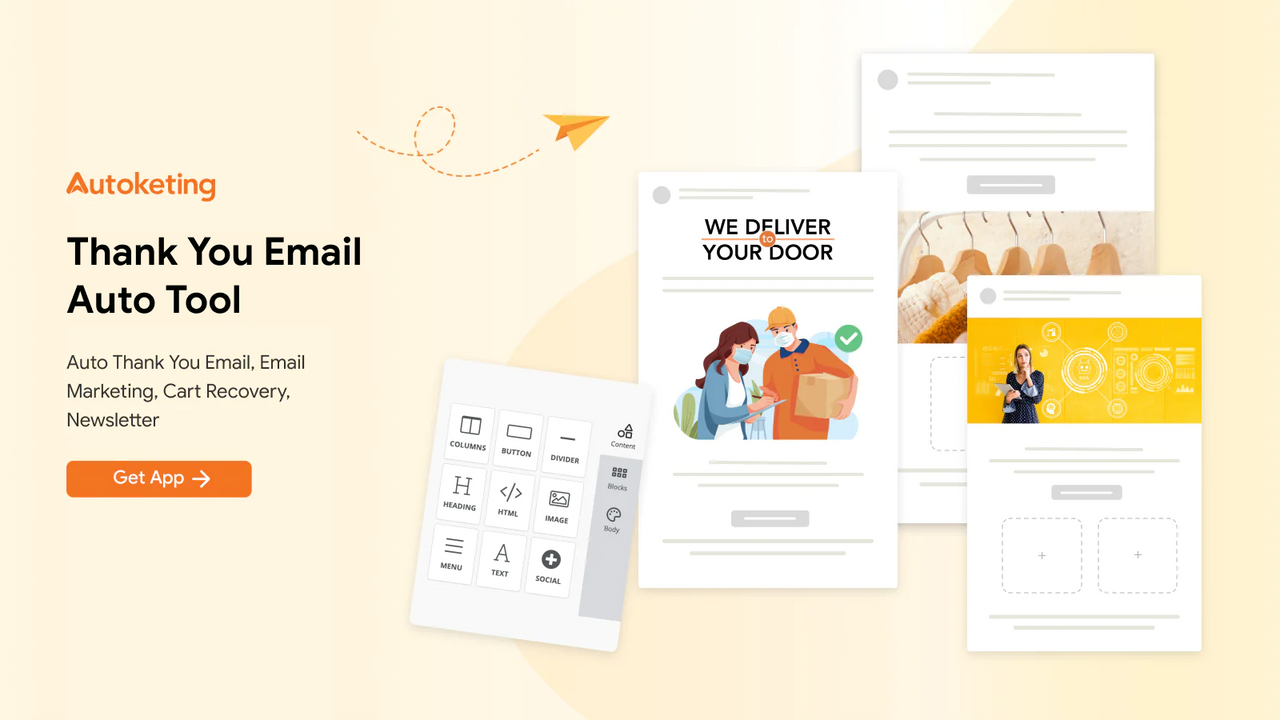 Auto Thank You Email, Email Marketing, Récupération de panier, Newsletter