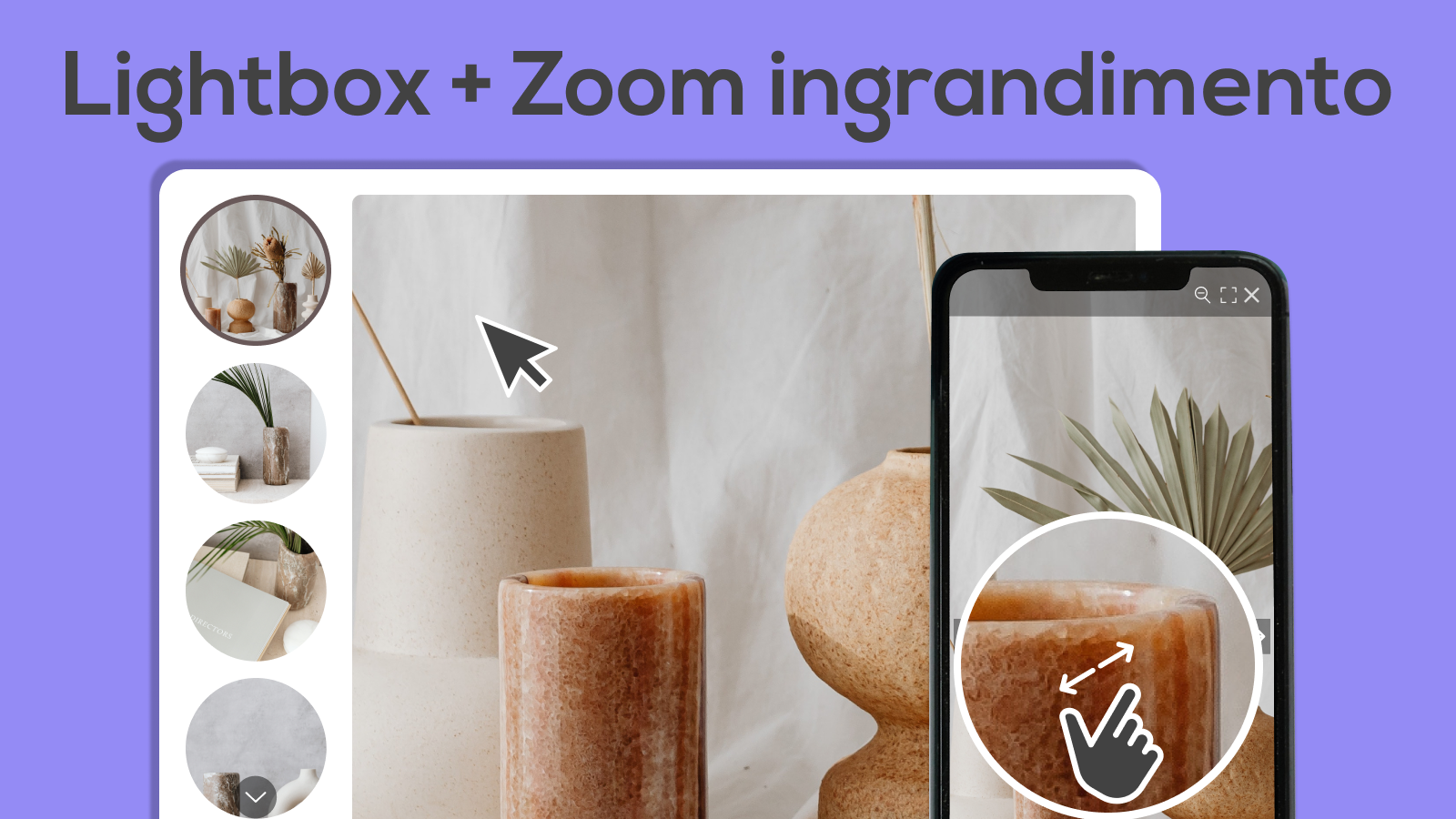 Lightbox + Zoom ingrandimento