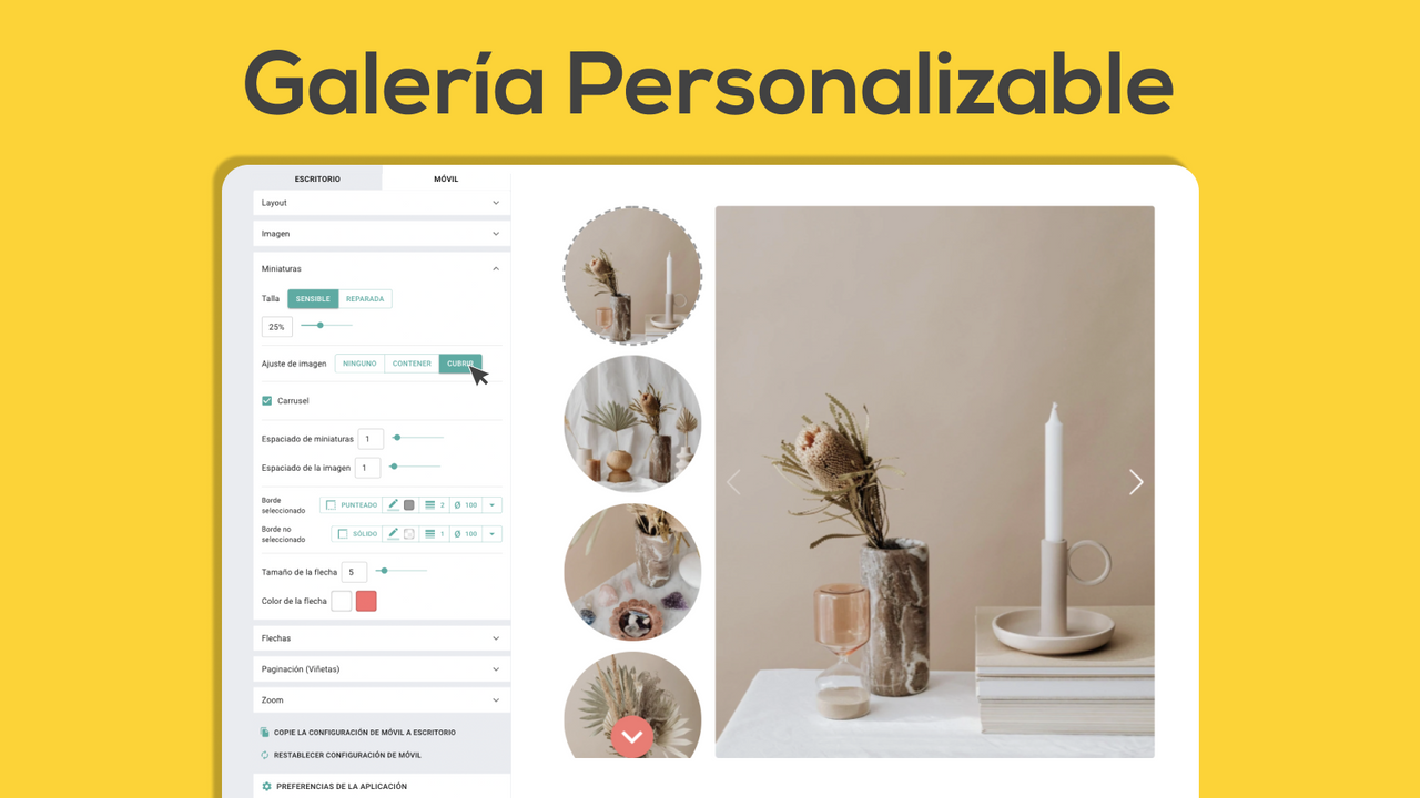 Galería Personalizable