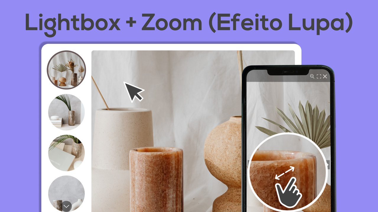 Lightbox + Zoom (Efeito Lupa)