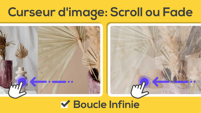  Curseur d'image: Scroll ou Fade