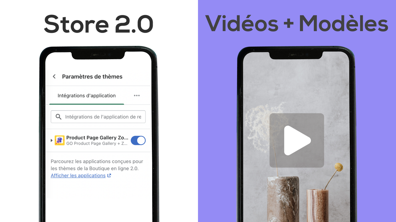 Online Store 2.0 & Vidéos + Modèles