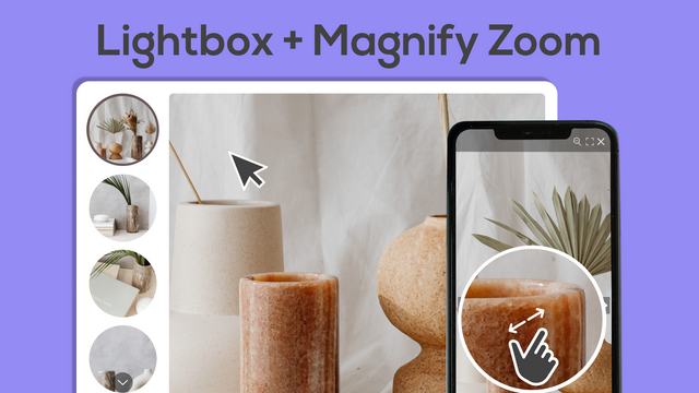 Lightbox + Vergrootglas Zoom (Hover Zoom)