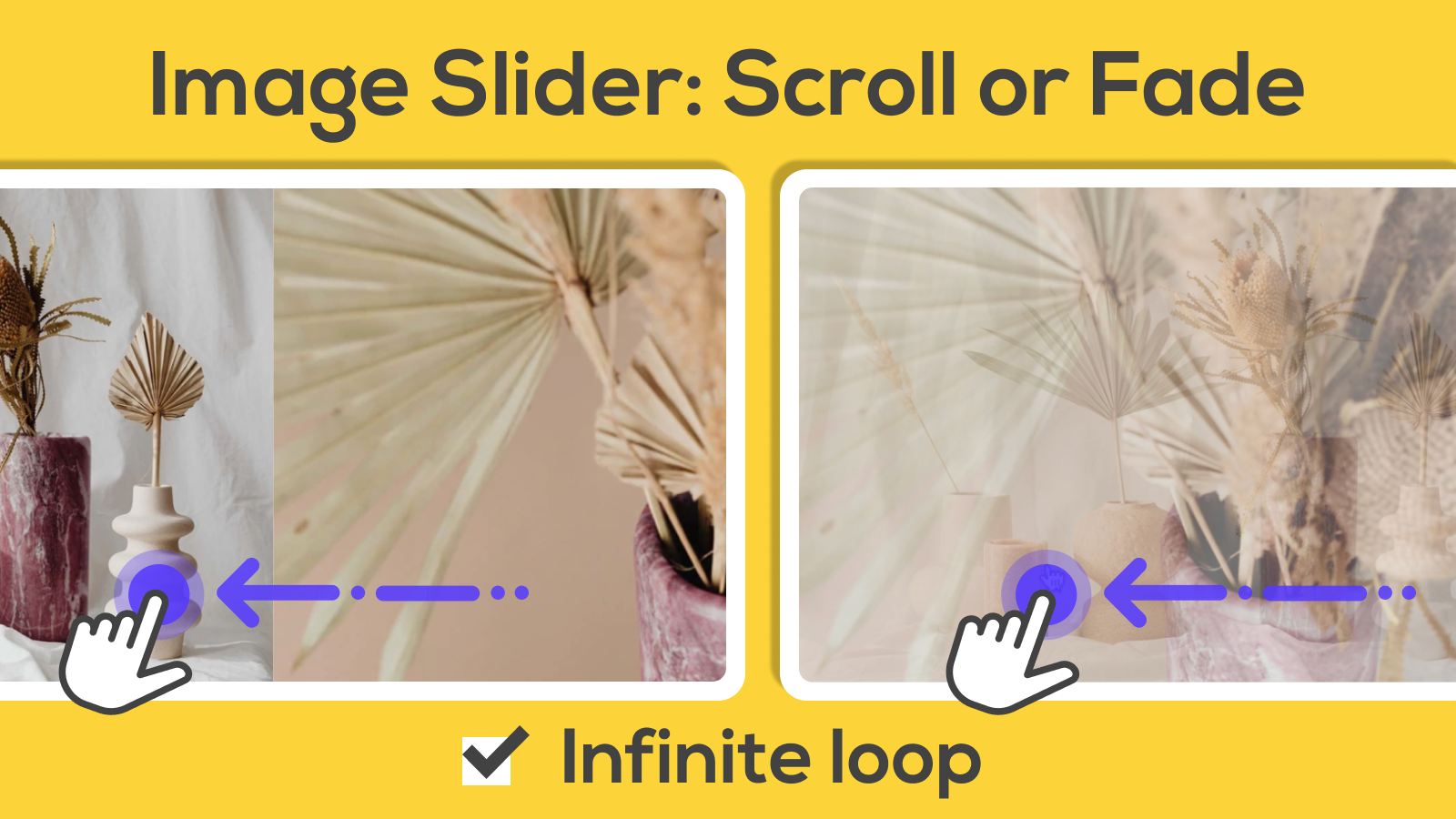 Afbeelding Slider: Scroll of Fade (Oneindige Lus Beschikbaar)