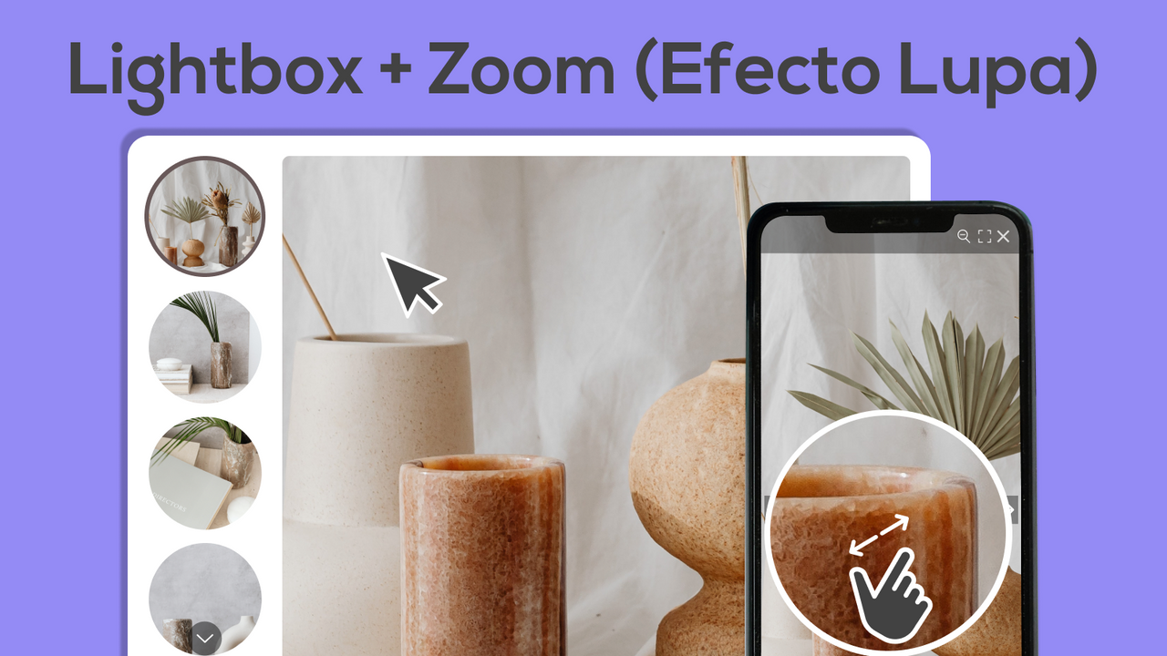 Lightbox + Zoom (Efecto Lupa)