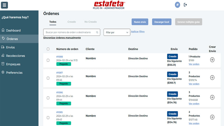 Estafeta Plug in (Oficial) Screenshot