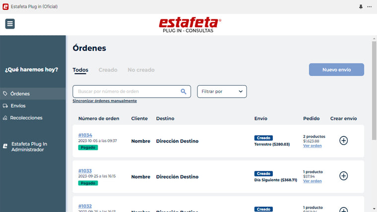 Estafeta Plug in (Oficial) Screenshot