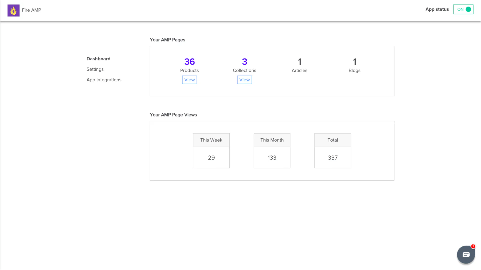 FireAMP Admin Panel för inställningar