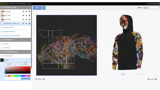 aangepaste hoodie all over print