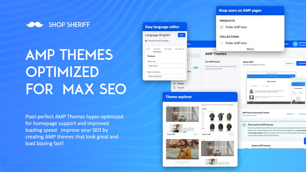 Highly Customizable AMP SEO optimized themes - for amped SEO