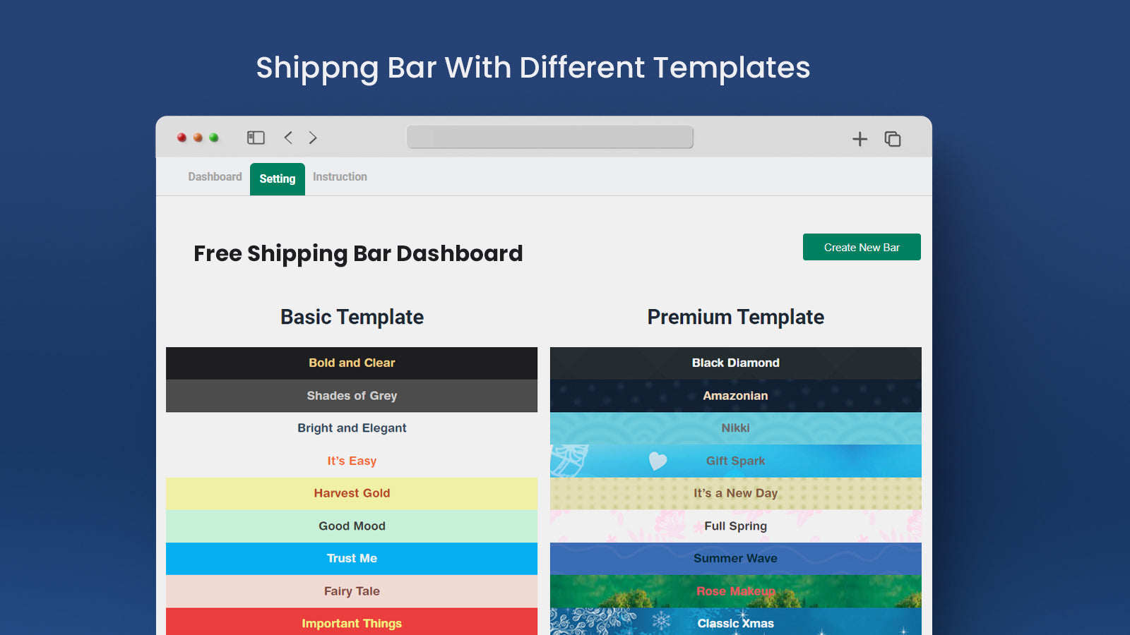 Makkpress Free Shipping Bar Screenshot