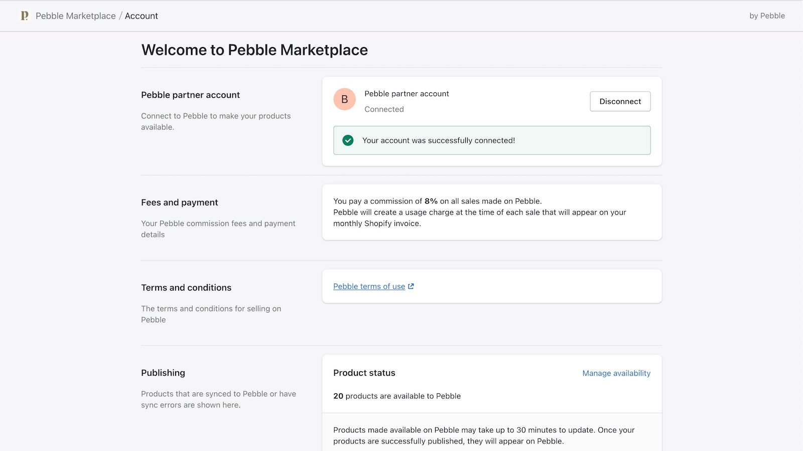 Pebble Marketplace Screenshot