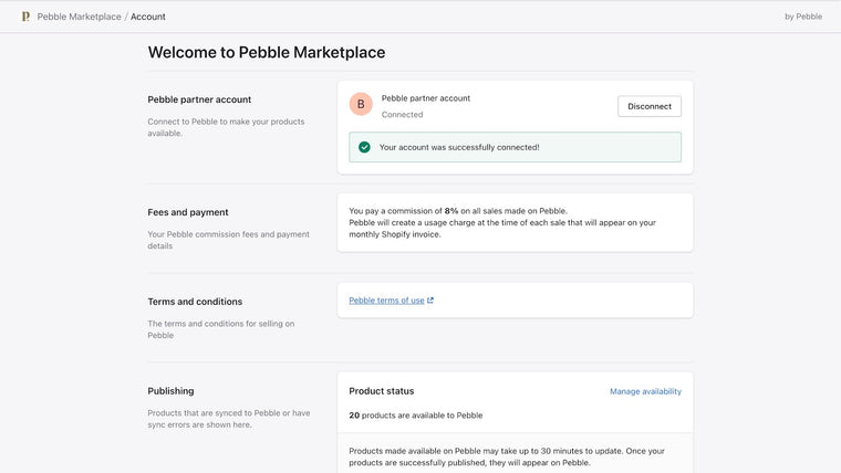 Pebble Marketplace Screenshot