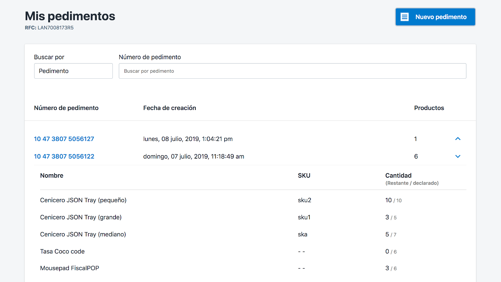 Dynamisk import av serienummer