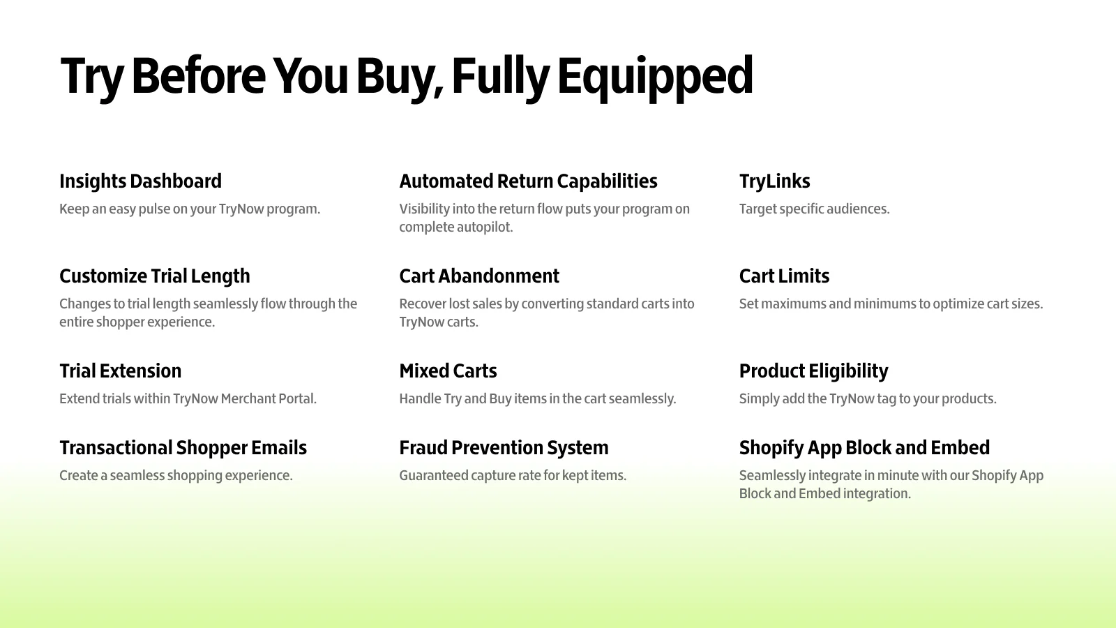 TryNow: Try Before You Buy - Try Before You Buy for Shopify Brands