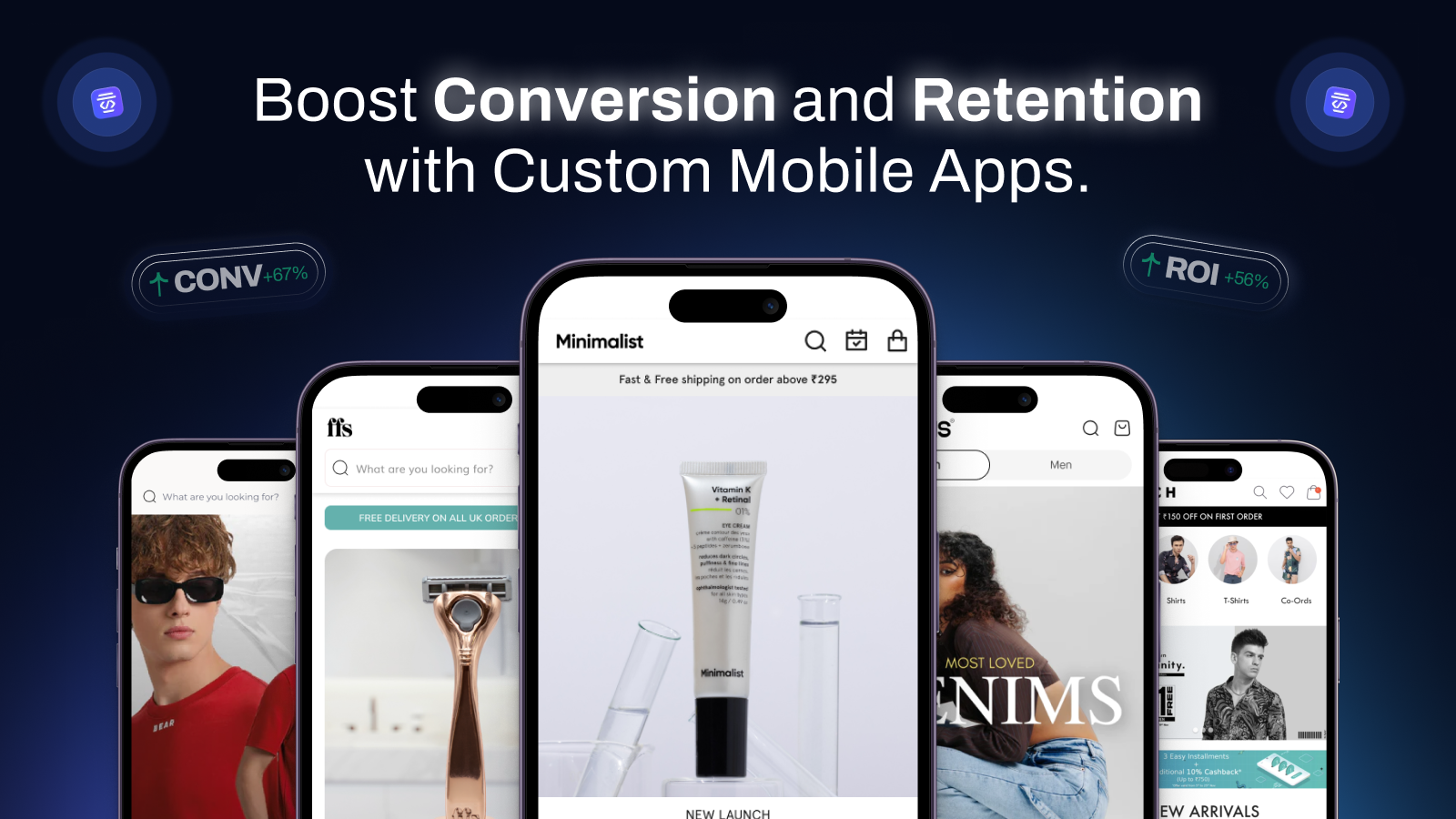 Boost conversion and retention with custom mobile app builder