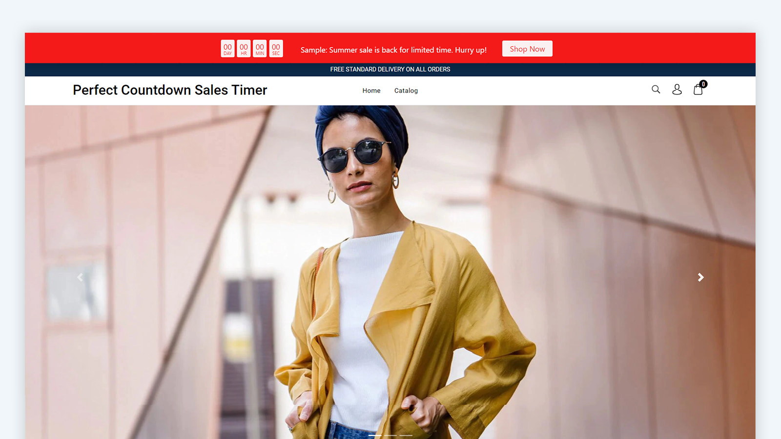 Perfect Countdown Sales Timer : Skrivebordsforhåndsvisning