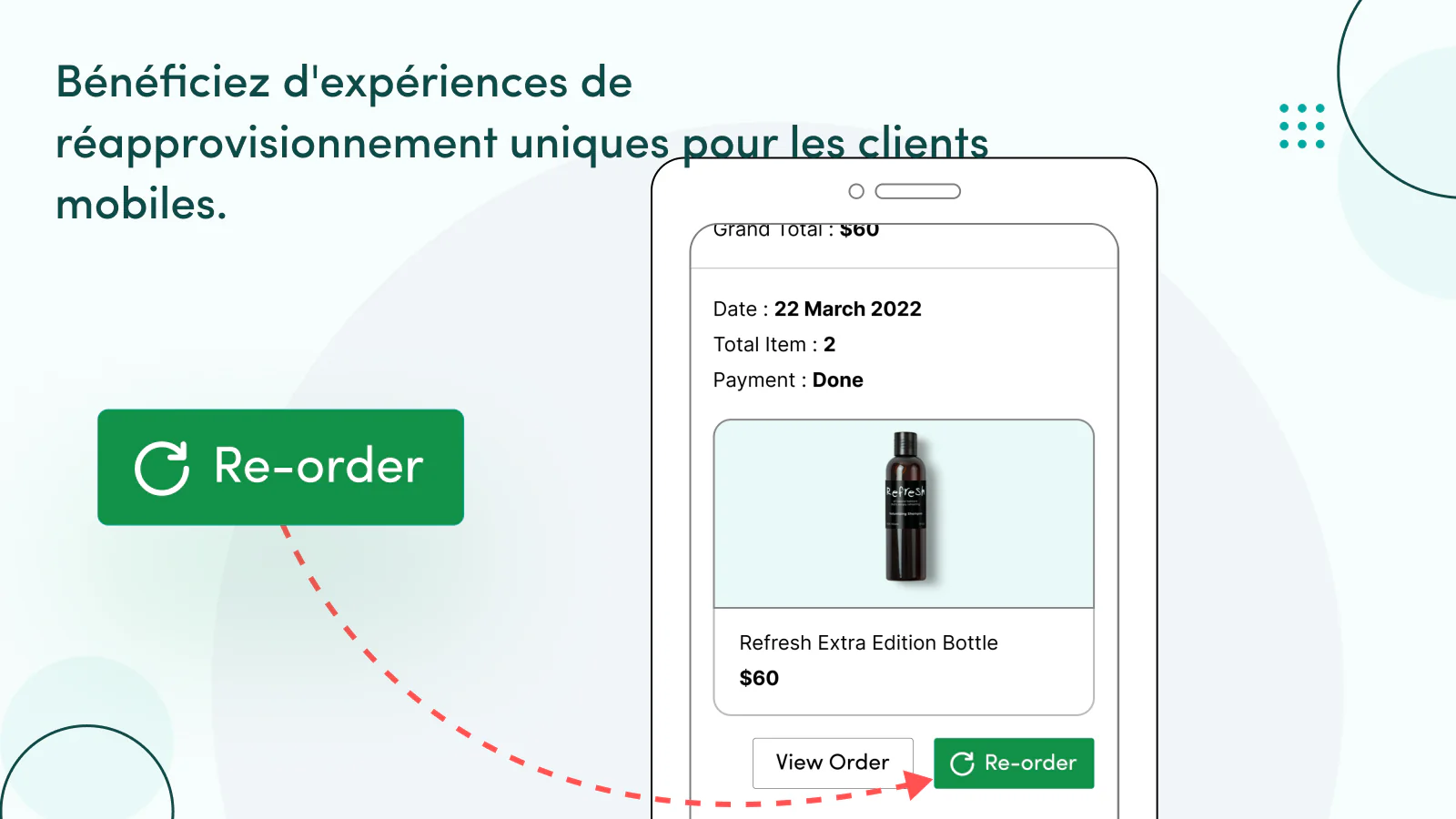 Expériences de commande uniques pour clients adaptés aux mobiles