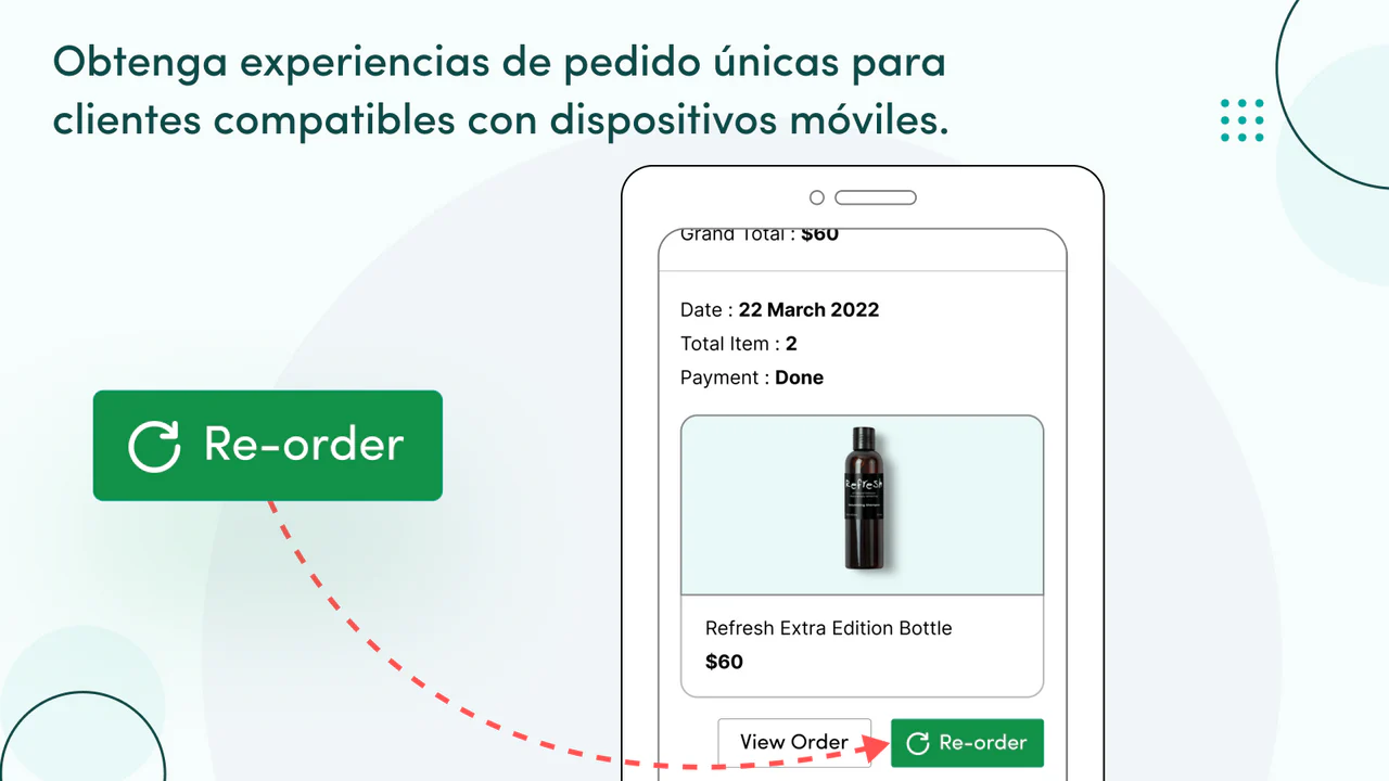 Reordene las experiencias para clientes compatibles en móviles.