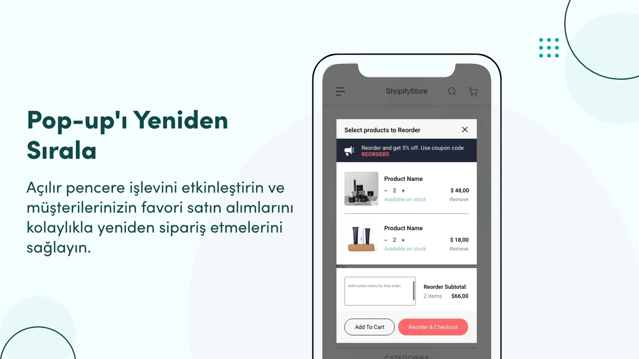 Pop-up'ı Yeniden Sırala