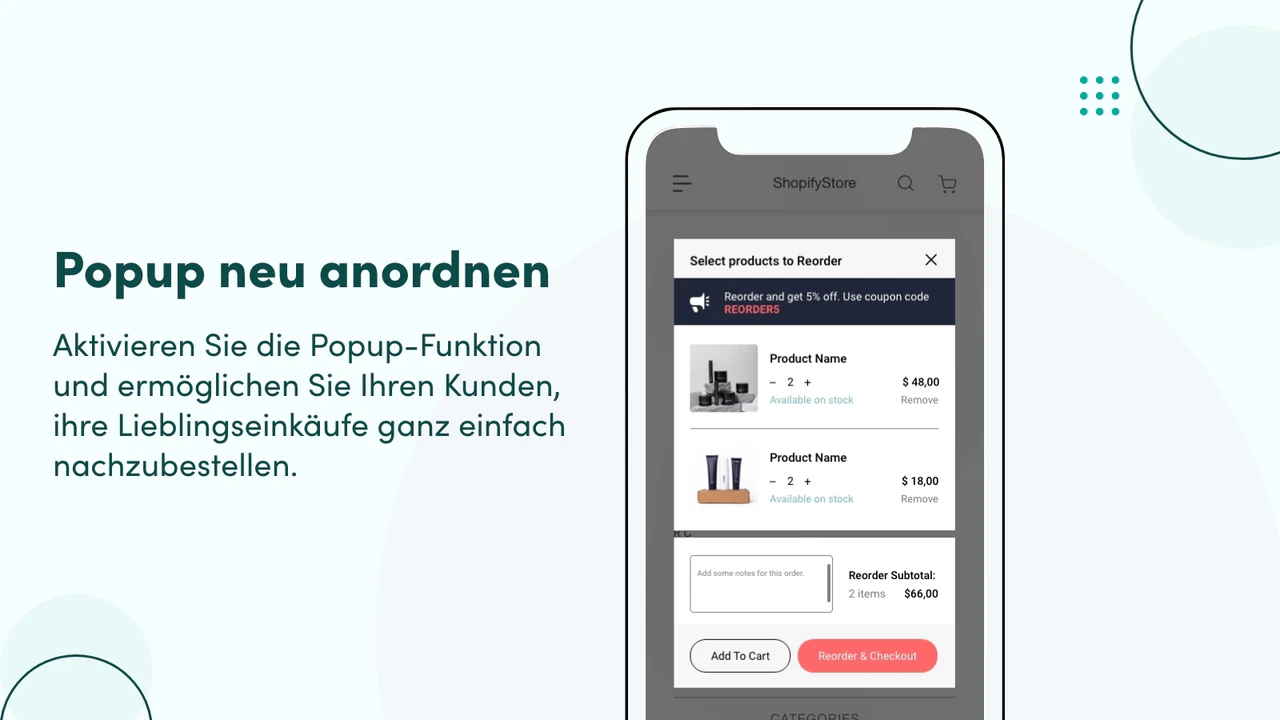 Popup neu anordnen