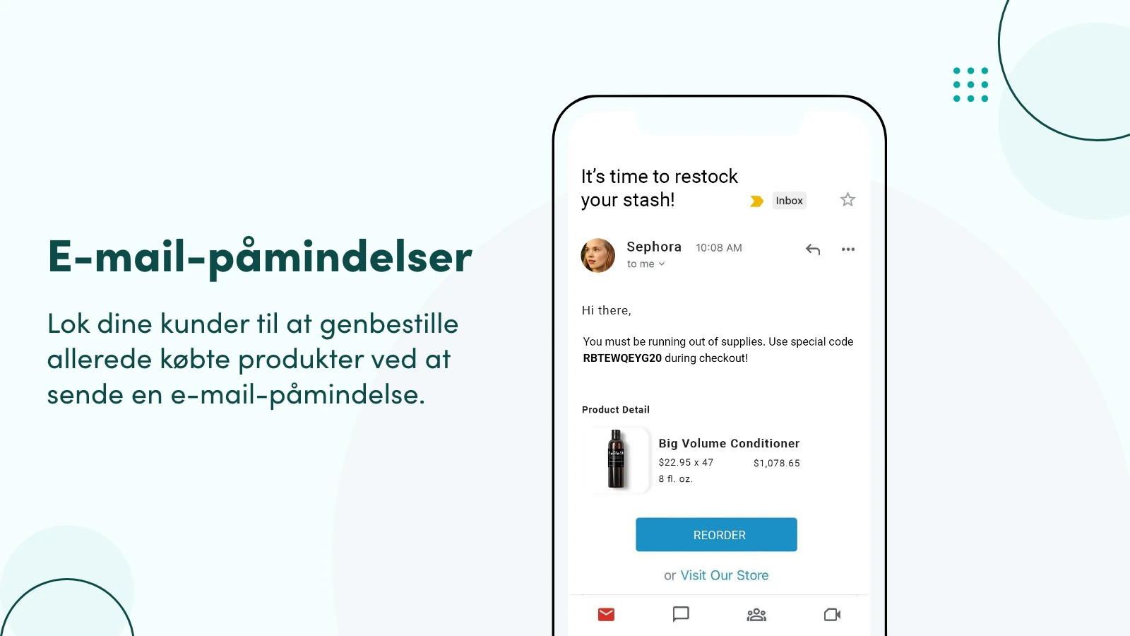 E-mail-påmindelser