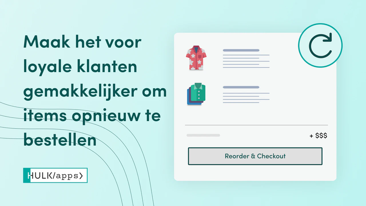 De Shopify Reorder Master - Repeat Orders van HulkApps