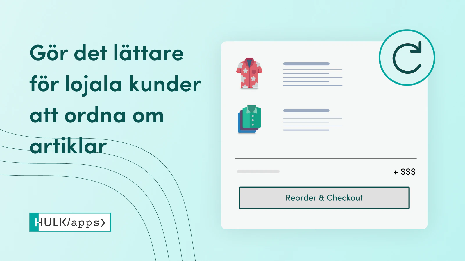 Shopify Reorder Master - Upprepa beställningar av HulkApps