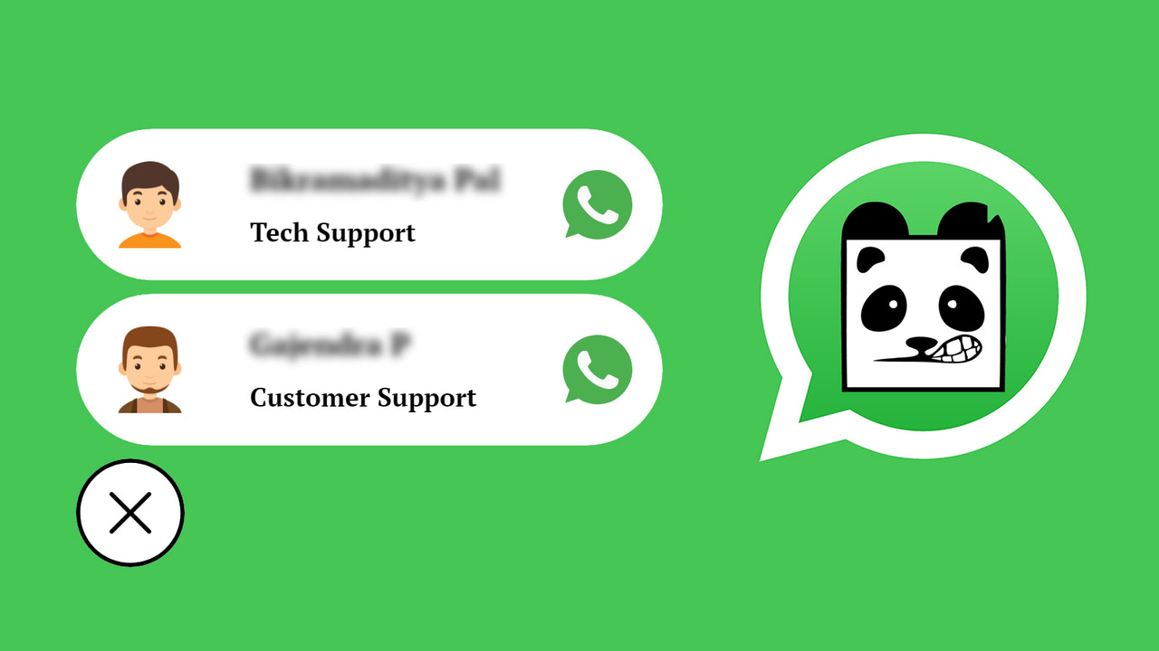 Panda WhatsApp‑ Chat + Support Screenshot