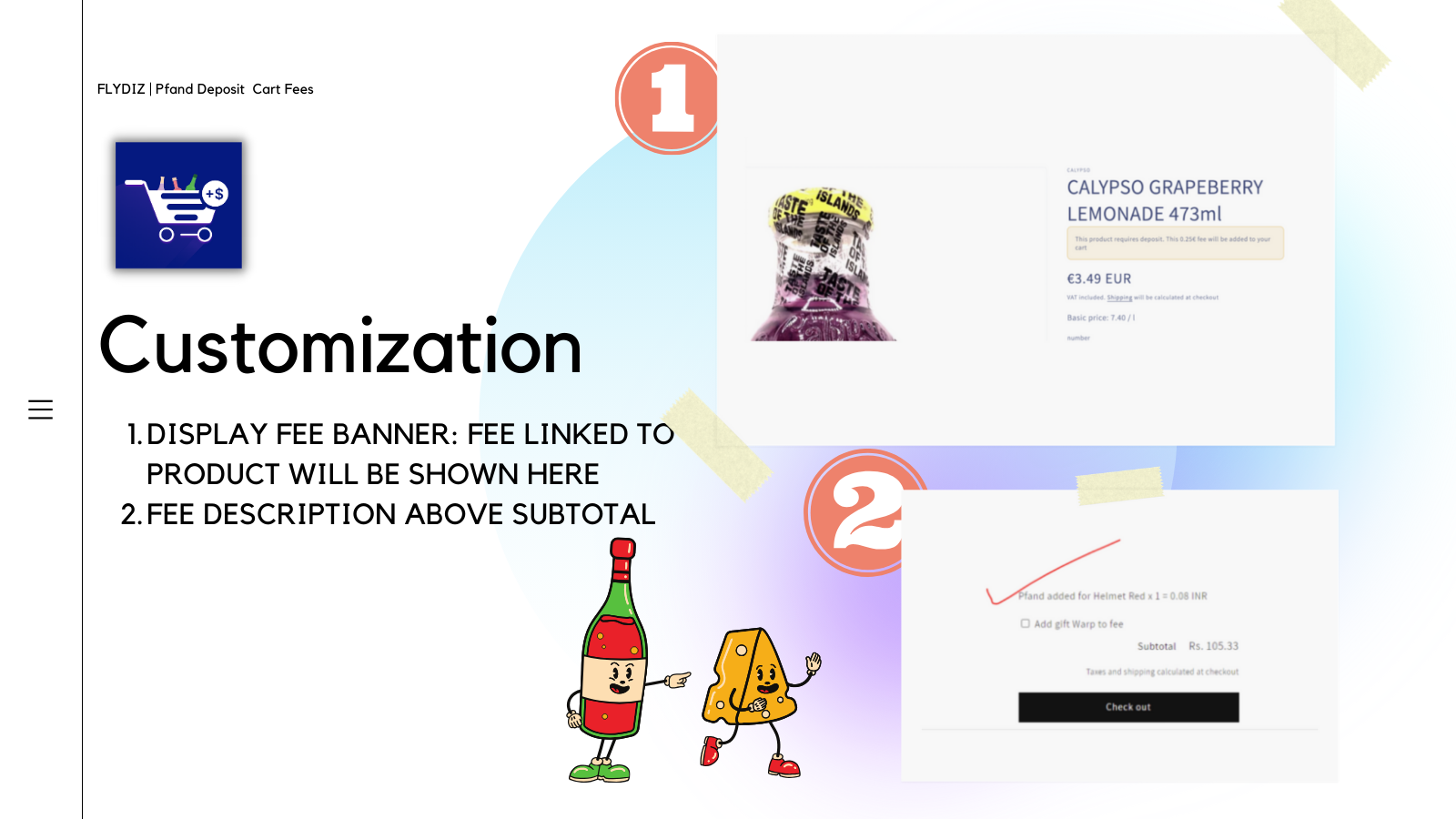 Create multiple type of fees - deposit or surcharge for products