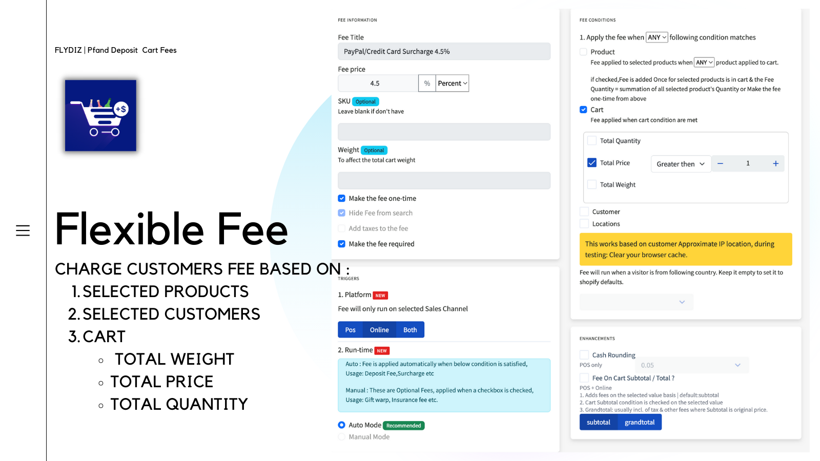 Pfand ‑ Deposit & Cart Fee Screenshot