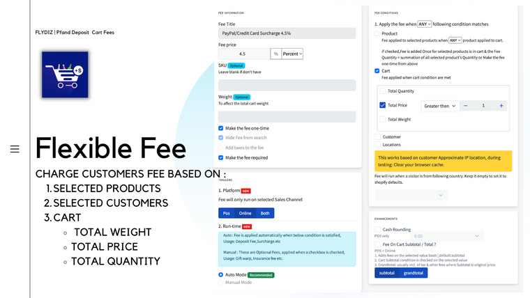 Pfand ‑ Deposit & Cart Fee Screenshot