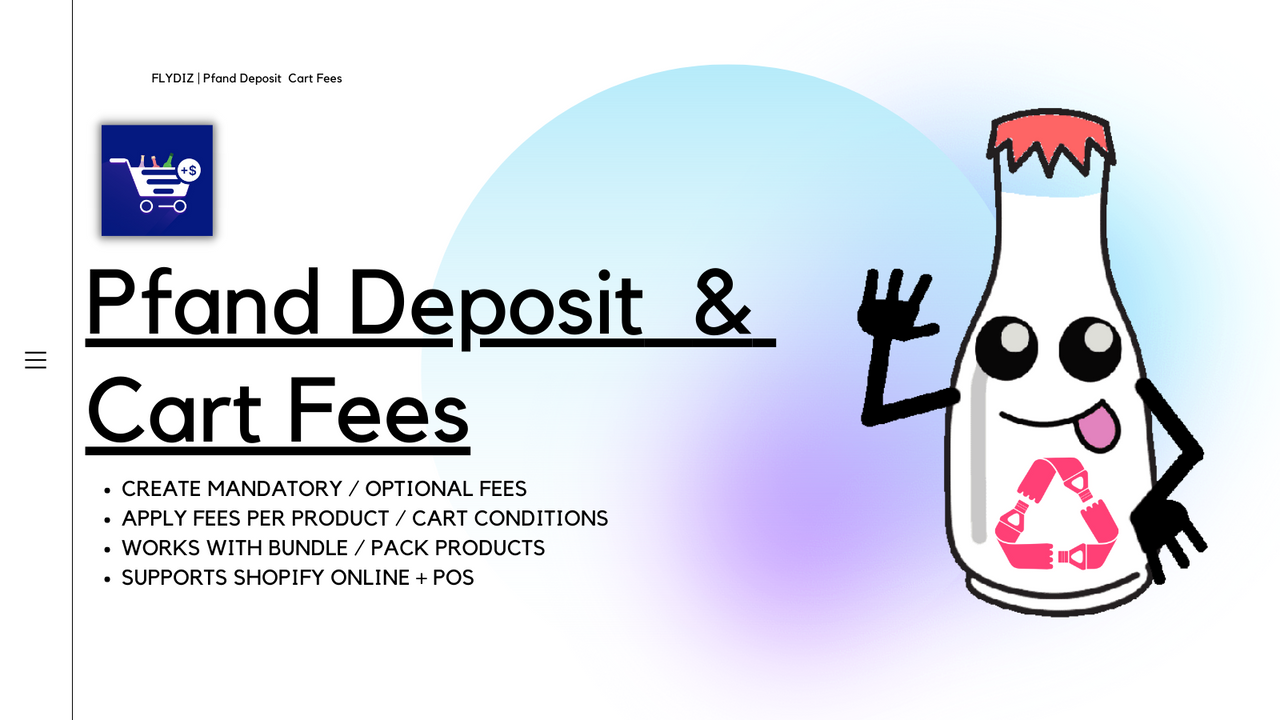 Percentage or Fixed Fee on Shopify Pfand Deposit App