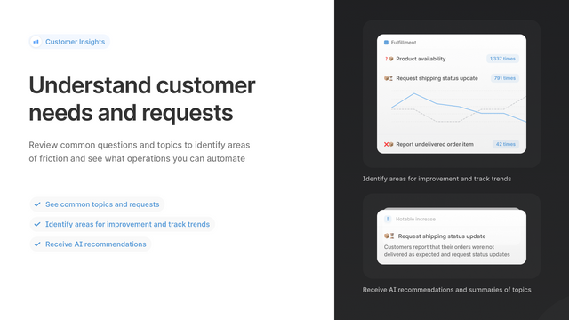 Understand customer needs and requests