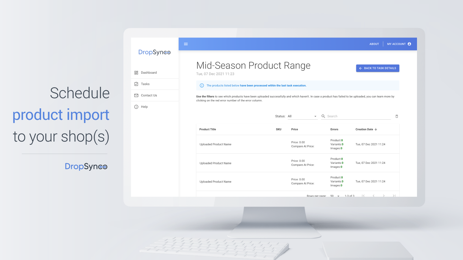 Schedule product import to your store(s)