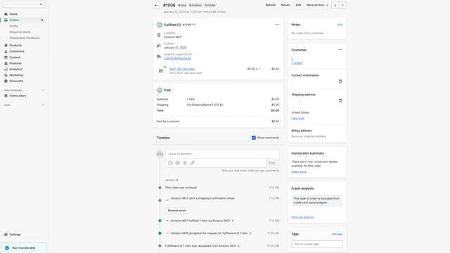 Automate your fulfillment with Amazon MCF