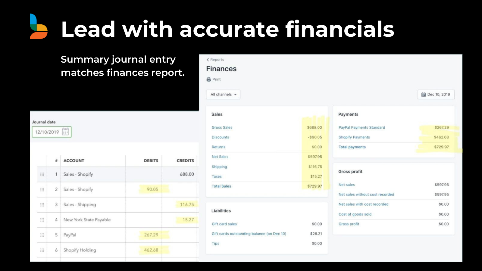 QuickBooks Daily Summary Sync - Summarize Orders, Sync to QuickBooks/Xero, & Reconcile Payouts'