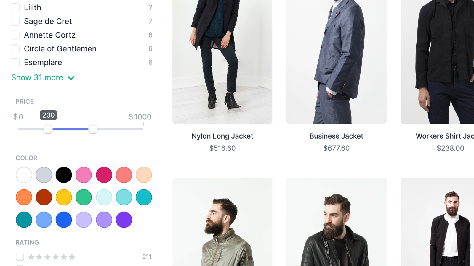 Product Search & Merchandising - Powerful search box, product filters, and merchandising'