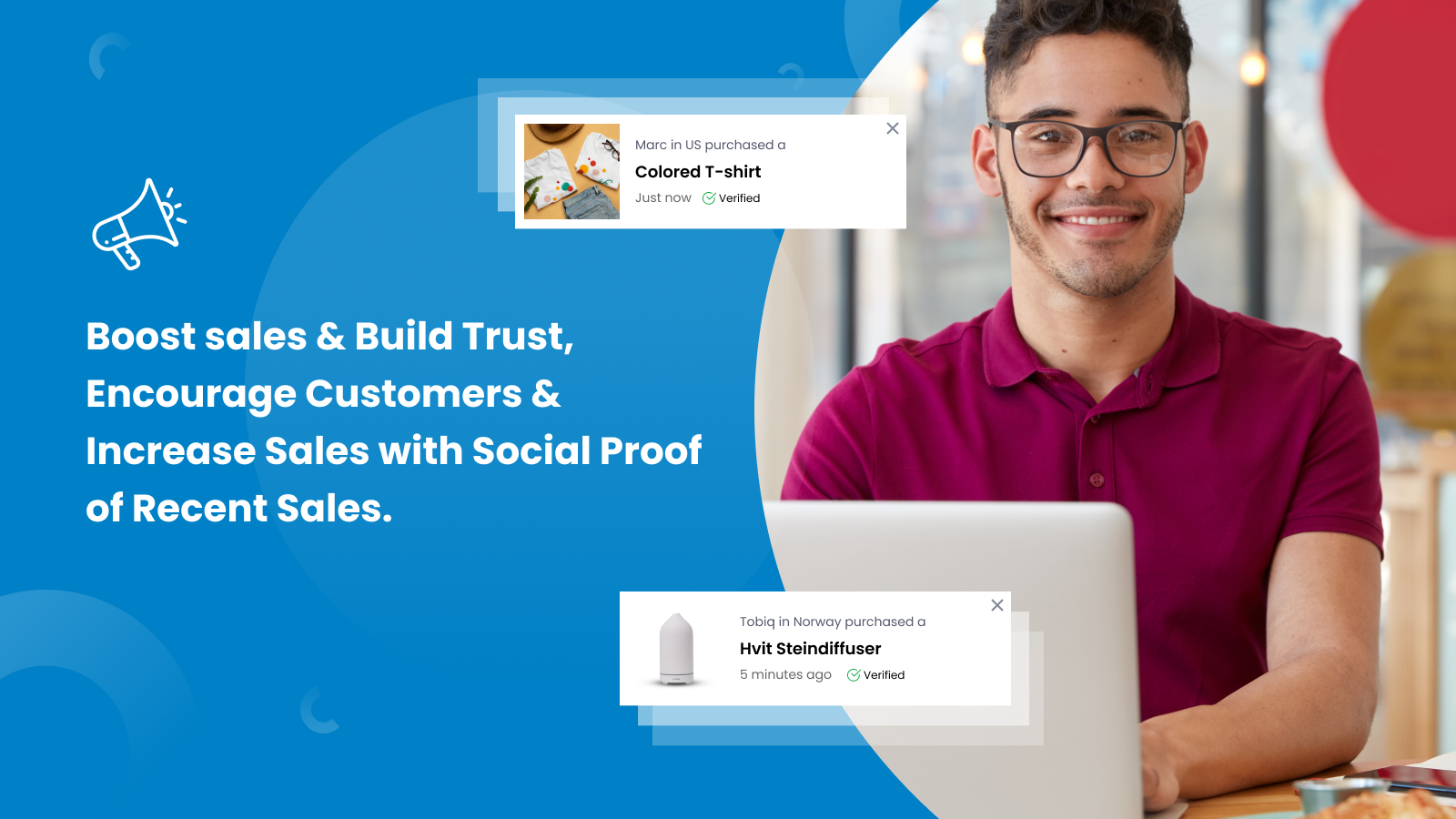 Boost sales & Build Trust,  Encourage Customers & Increase Sales