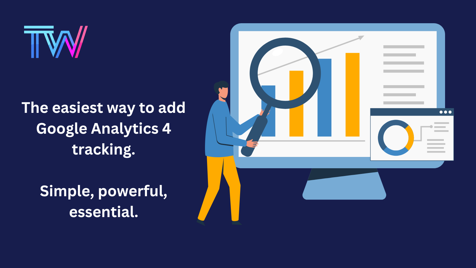 maneira mais fácil de adicionar rastreamento do Google Analytics 4